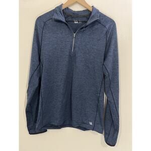 VRST Performance 1/4 Zip Pullover Sweater S Golf Running Blue Gym Stretch